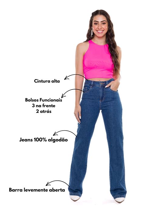 Cal A Wideleg Hot Pant Lara Losango Jeans