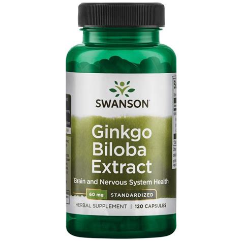 Extracto De Ginkgo Biloba Estandarizado 60 Mg 120 Cápsulas Vitadealer