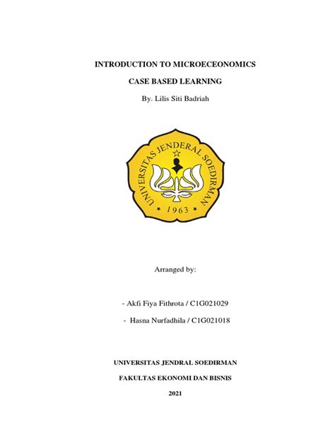 Introduction To Microeceonomics Akfiandhasna Pdf Supply And Demand