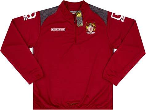2015 16 Stevenage Carbrini 14 Zip Training Top