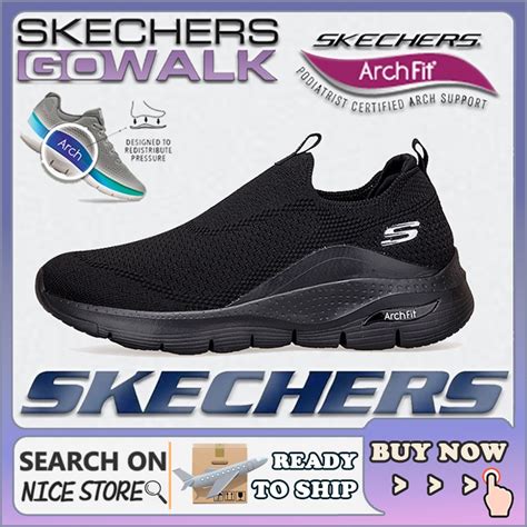 Classic SKECHERS_ GO-WALK รองเท้าลําลอง พื้นแบน น้ําหนักเบา สําหรับ ...
