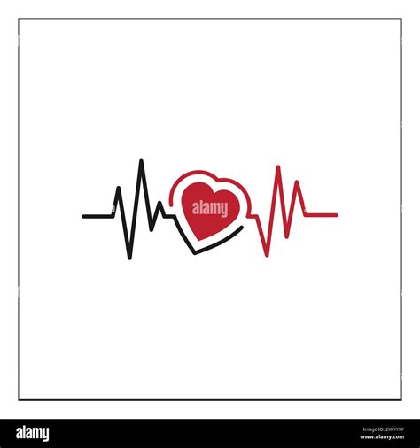 Heart Beat Pulse Vector Illustration Stock Vector Image And Art Alamy