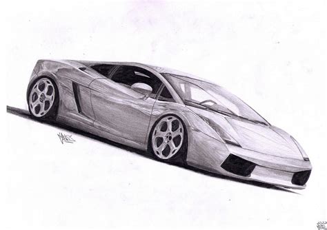 lamborghini gallardo pencil drawing  ajoslaf  deviantart