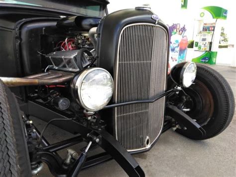 FORD MODEL A COUPE CHOPPED RAT ROD HOT STREET ROD DEUCE FRAME CHOP TOP Classic Ford