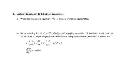 3 Laplace S Equation In 3d Cylindrical Coordinates