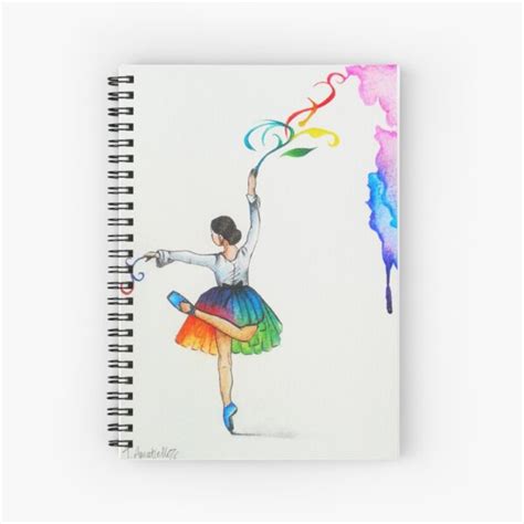 Cuaderno De Espiral Bailarina De Ballet De Amatieart Redbubble