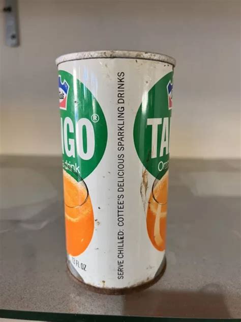 Cottees Tango Vintage Soft Drink Steel Can 13 Fl Oz Sydney Cottees 69