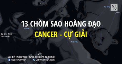 Chòm Sao Cự Giải Cancer VẬt LÝ ThiÊn VĂn