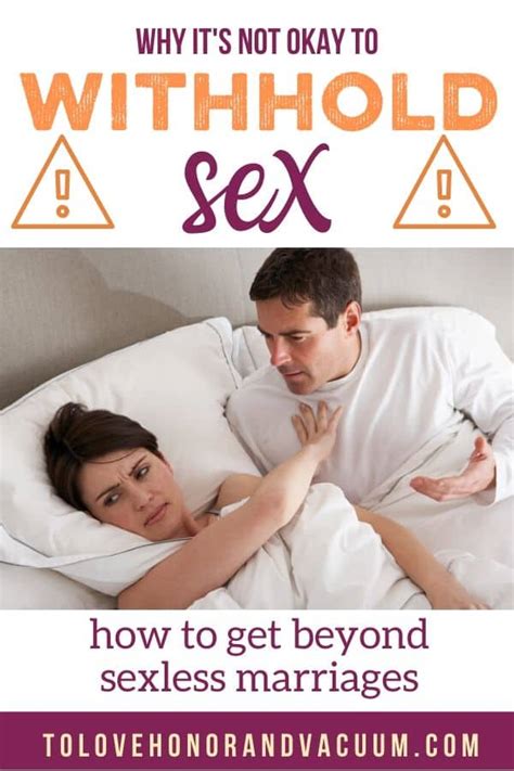 Is It Okay To Withhold Sex In Marriage Let S Rethink Sexless Marriages
