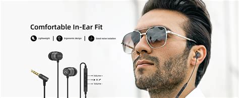 Soundmagic E11C Wired Earbuds with Microphone HiFi Stereo Earphones ...