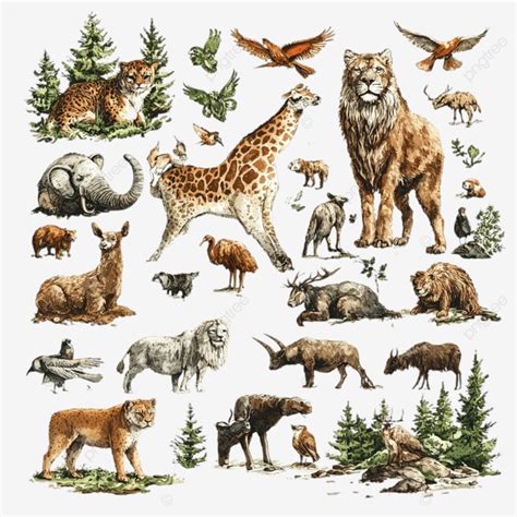 amazing mammals animal mammal design png transparent image