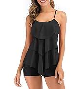 Flyily Damen Streifen Tankini Sets Bikini Mesh Bademode Badeanzug Bademode Amazon De Fashion