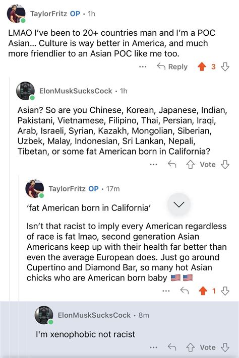 Mans admitted he is xenophobic : r/AmericaBad
