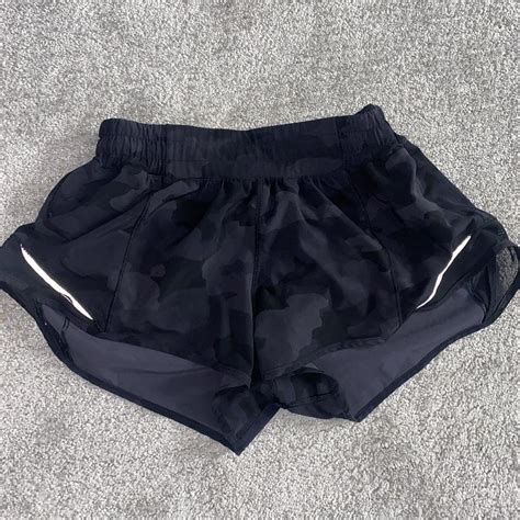 Barely Worn Hotty Hot Lululemon Shorts Size Camo Depop
