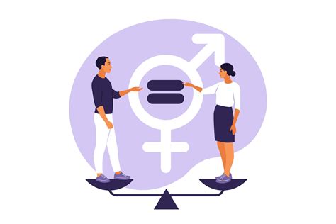 Gender Equality Concept Vector Illustration Flat 3421779 Vector Art At Vecteezy