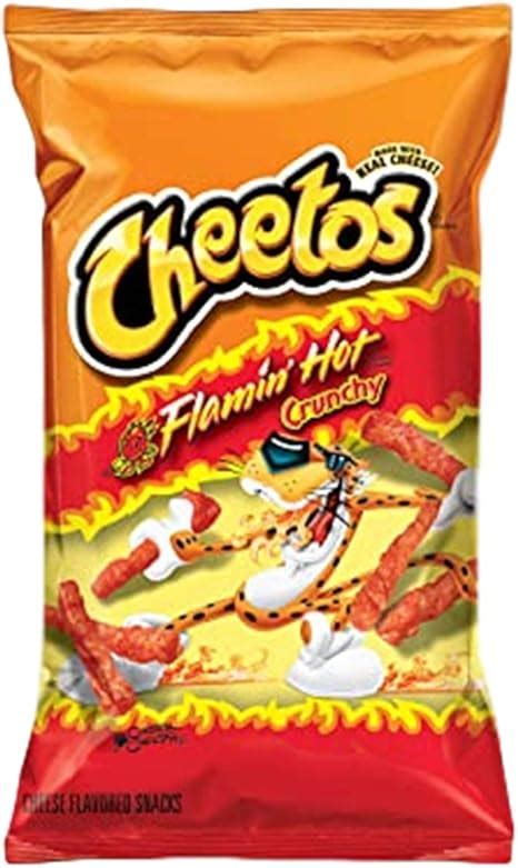 Cheetos Flamin Hot Crunchy 8oz 226 8g US IMPORT Amazon Co Uk Grocery