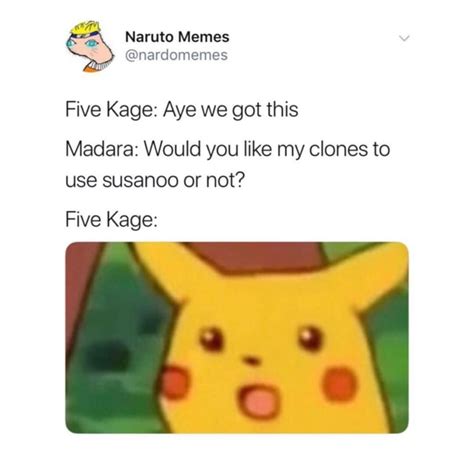 Five Kage Aye We Got This Madara Would You Like My Clones To Use