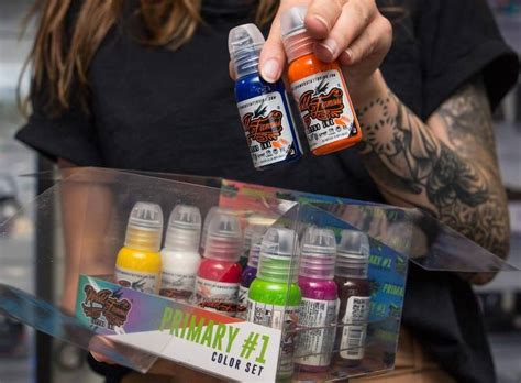 Краска для тату: состав, лучшая, цена, пигменты, из чего делают, наборы ...
