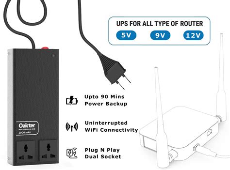 Buy Oakter Mini Ups All In One For V V V Wifi Router