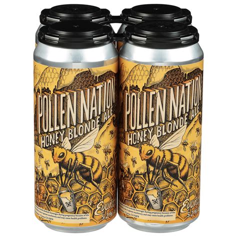 Evans Brewing Beer Honey Blonde Ale Pollen Nation 16 Fl Oz Delivery Or Pickup Near Me