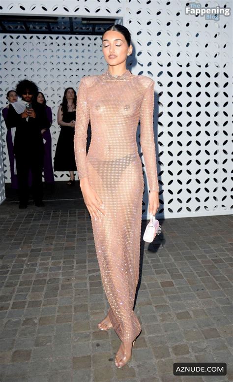 Neelam Gill Flaunts Her Sexy Tits At British Vogue X Self Portrait Summer Party In London AZNude