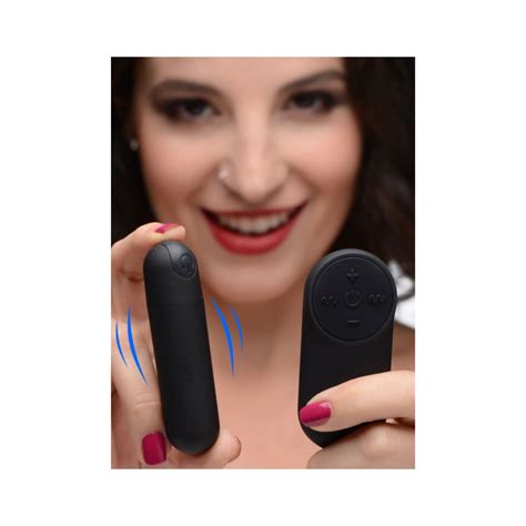 Mini Bala Vibradora con Control Remoto Negro Templazón Sex Shop