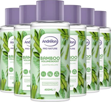 Andrélon Pro Nature Bamboo Volume Boost Conditioner 6 x 400 ml