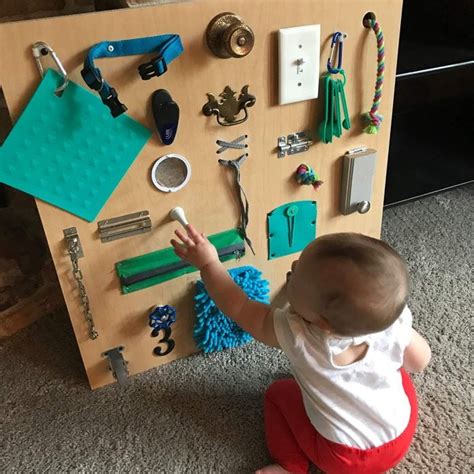 Personalized Busy Board Toddler Montessori Toy Baby Sensory
