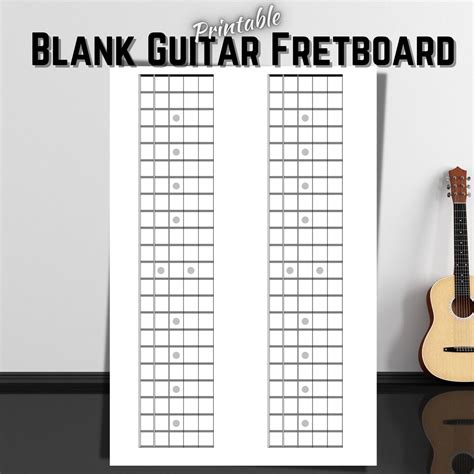 Printable Blank Fretboards For Guitar Great For Teachers And Students