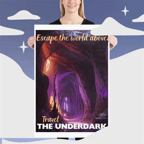 Underdark Tourism Poster Faerun Sword Coast D&D Art - Etsy