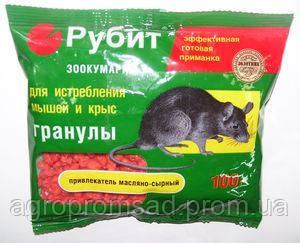 Купить Супер Рубит Средство от крыс и мышей Rubit Зоокумарин+, 100г ...