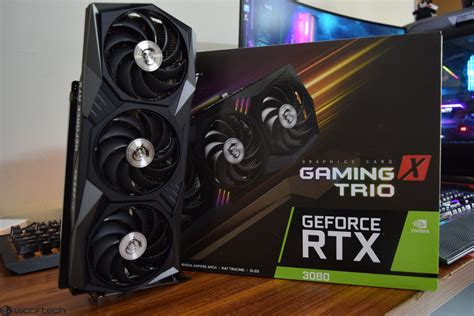 MSI GeForce RTX 3080 Ti GAMING X TRIO 12GB GDDR6X PCIe Graphics Card ...