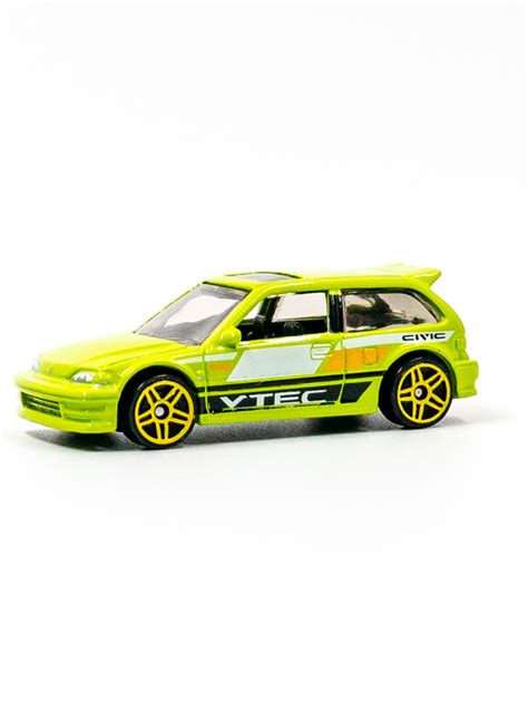 Машинка Hot Wheels КИСЛАЯ ХОНДА Honda Civic EF Green Машинки Хот Вилс Кейс K В ЗАЩИТНОМ