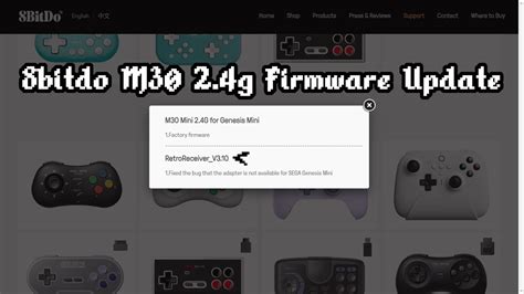 Stick Tips -- PART 27 -- 8bitdo M30 2.4g Unlisted Firmware Update - YouTube