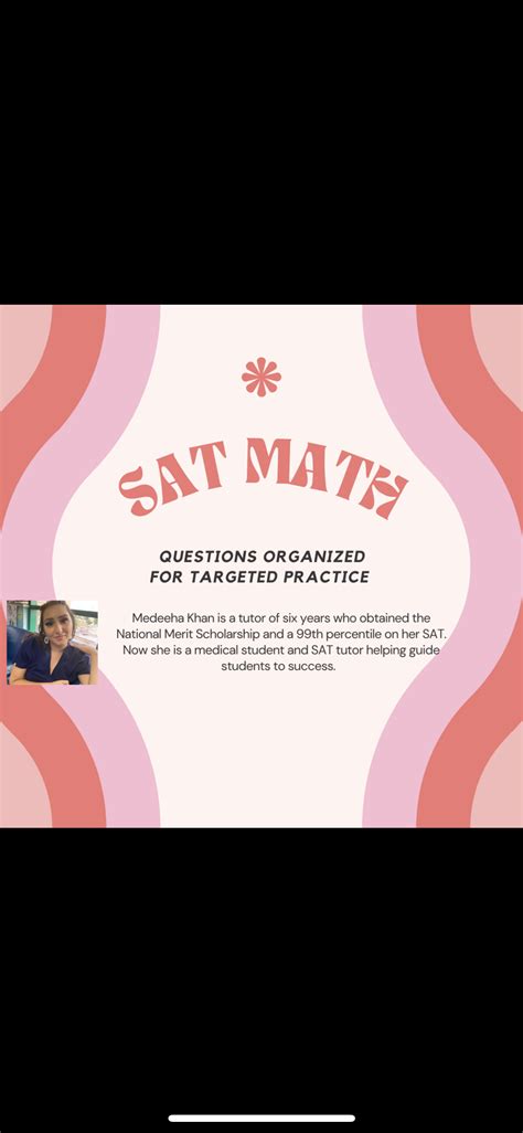 Study Guide Sat Math Collegeboard Questions Labeled By Topic