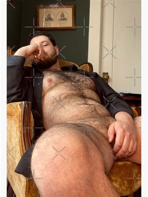 Sexy Hairy And Chubby Gay Bear Man Erotic Male Nude Poster By Nude Zone Redbubble