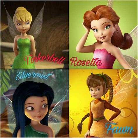 Tinkerbell Rosetta Silvermist And Fawn By Sailorplanet97 On Deviantart