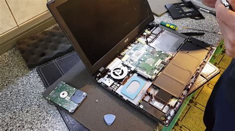 Улучшаем быстродействие ноутбука, установка SSD, ноутбук acer aspire ...