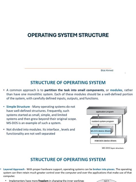 lecture  structure  os  kernel operating system thread
