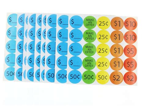 1000 Yard Garage Sale Price Tag Stickers Labels Op313 For Sale Business
