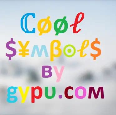 cool text generator symbols infoupdateorg