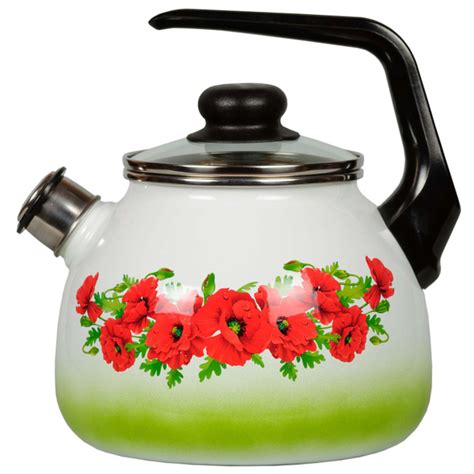 СтальЭмаль Чайник "Восточный мак", 3 л - купить с доставкой по выгодным ...