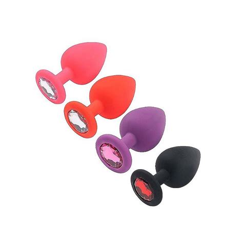 Plug Anal Em Silicone Joia Na Base Lust Of Love Sex Shop Lust Of