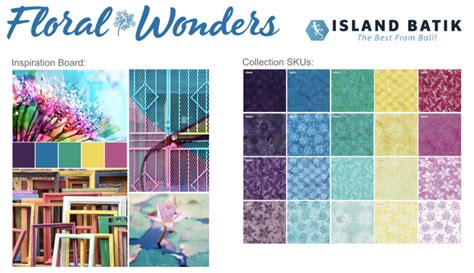 Island Batik IB 10 Fabric Stack ST Floral Wonders CREEKSIDE QUILTS