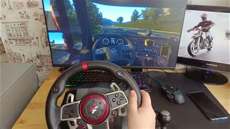 руль Suzuka wheel 900r в игре ETC 2a - YouTube