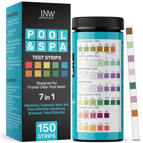 Pool Test Strips 7 In 1 150 Quick And Accurate Pool And Hot Tub Test
