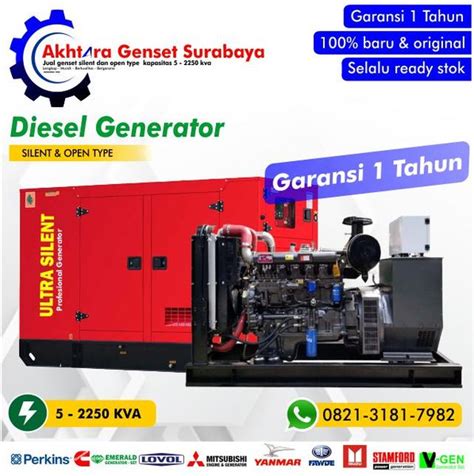 Jual Genset Silent YANMAR 35 KVA Murah Bergaransi GENSET 35 KVA