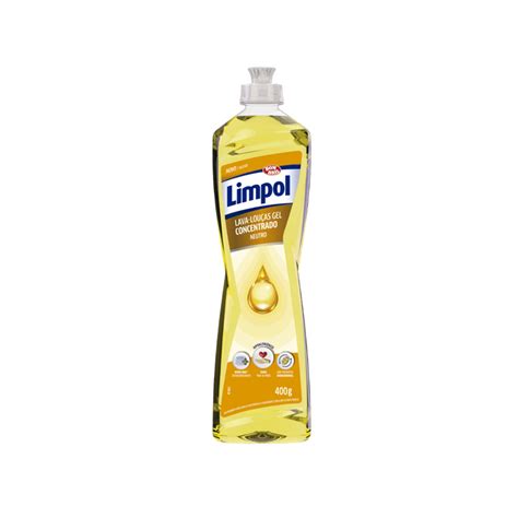 Melhor Detergente Lava Louça - Detergente Lava Louça em Gel Limpol Neutro Embalagem 400ml