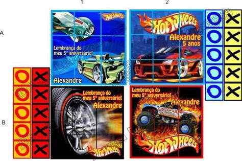 Hot Wheels Jogo Da Velha Elo Produtos Especiais Jogo Da Velha Lembrancinhas De Aniversario