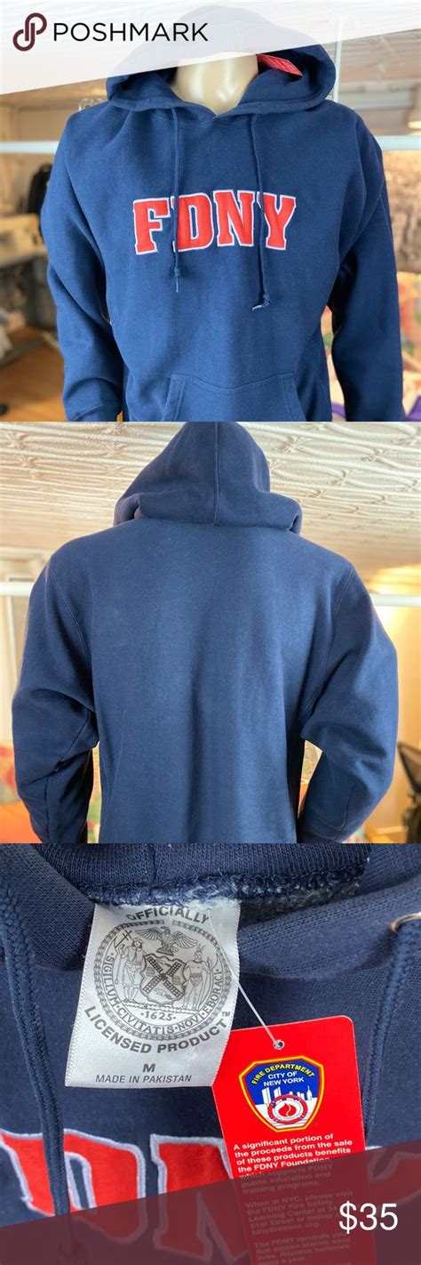 Fdny Hoodie Original Licenced Warm And Soft Hoodies Lightweight